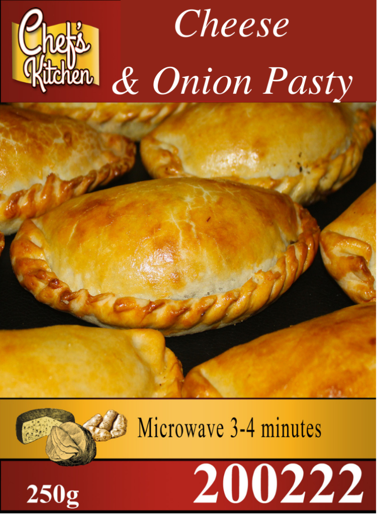 Cheese and onion pasty 250g – Korat Chef